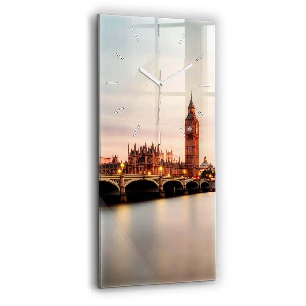 Horloge murale en verre rectangulaire Big Ben à Londres