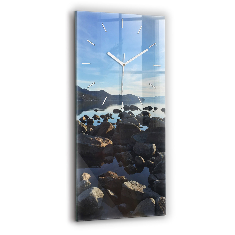 Horloge rectangulaire verticale Vue sur la mer