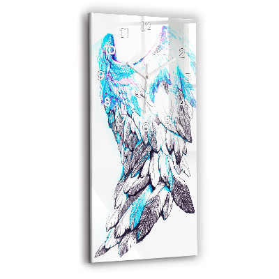 Horloge murale verticale Imitation d'ailes d'oiseaux