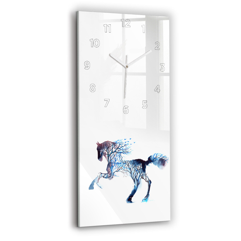 Horloge verticale en verre Nature d'un animal