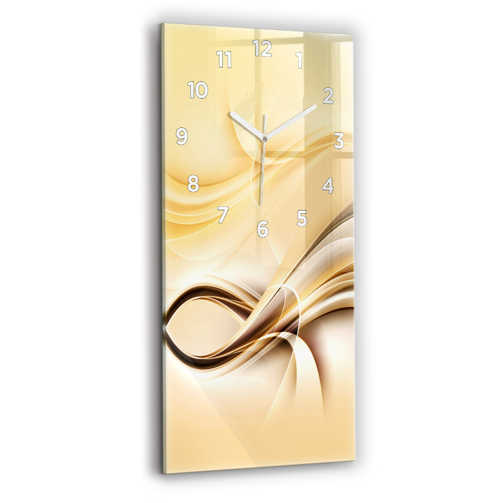 Horloge rectangulaire verticale Vagues abstraites