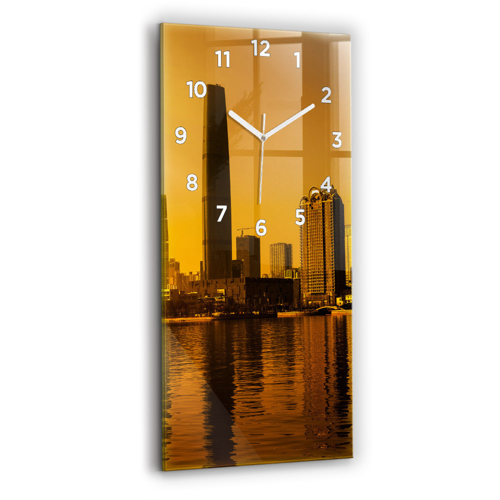 Horloge rectangulaire verticale Rivière Zhujiang