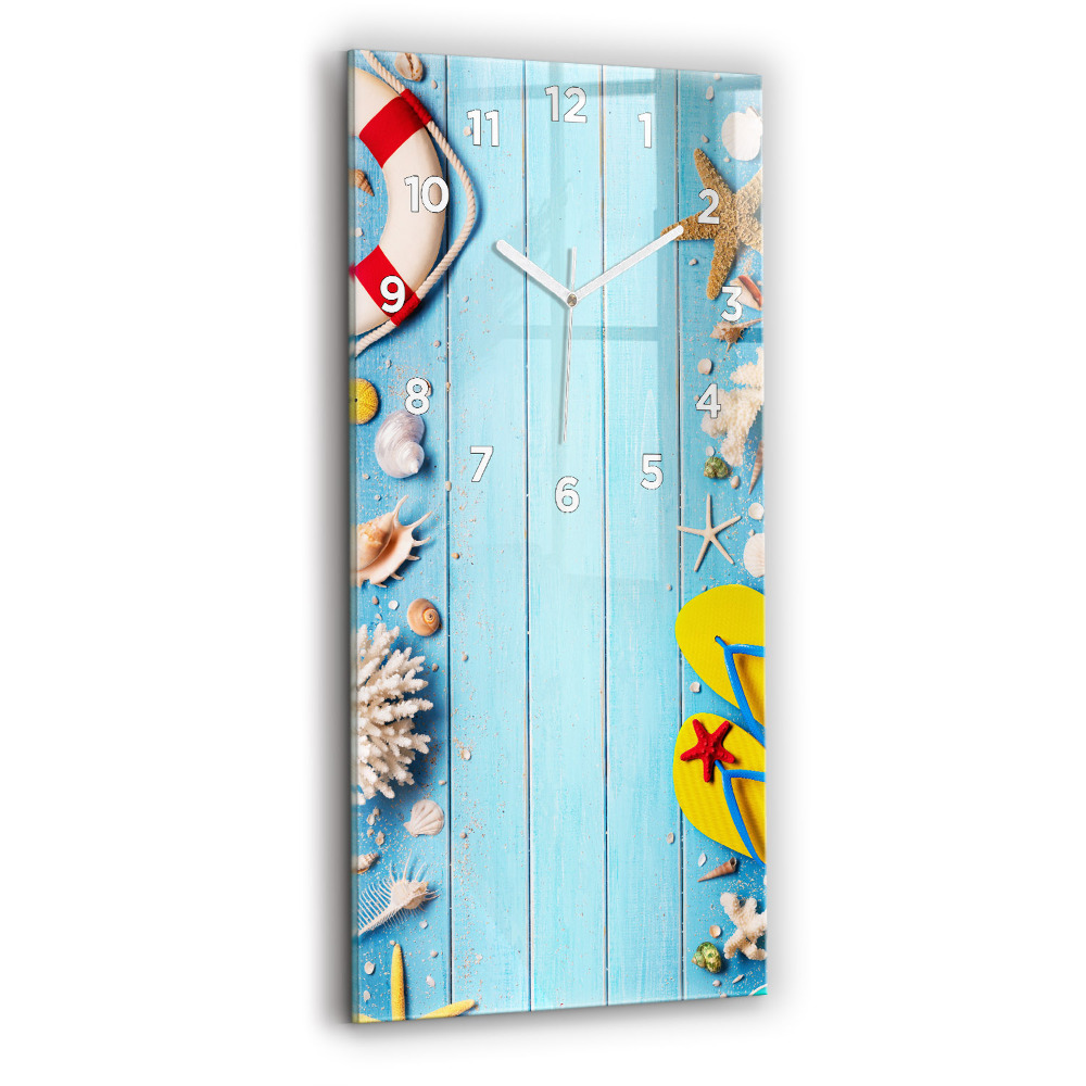 Horloge verticale en verre Accessoires de plage