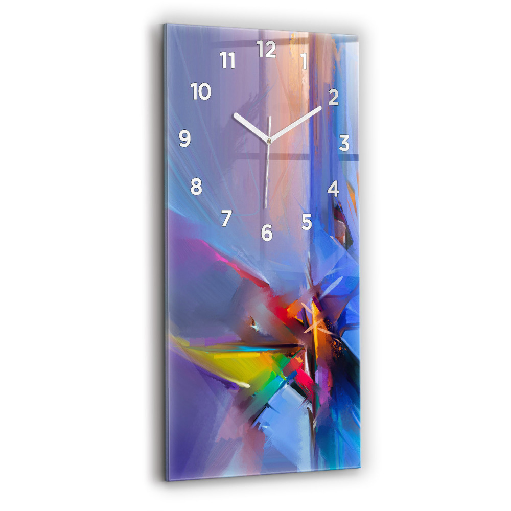 Horloge murale en verre rectangulaire Paysage marin