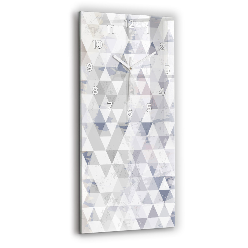 Horloge rectangulaire verticale Motif géométrique