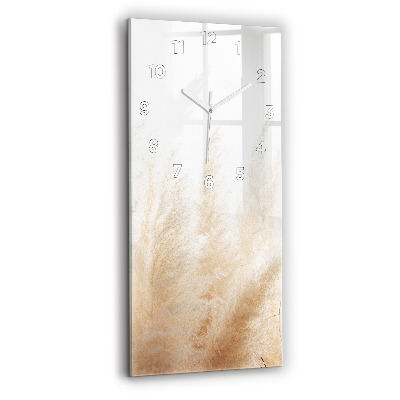 Horloge murale en verre rectangulaire Épi de blé