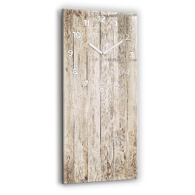 Horloge murale en verre rectangulaire Panneaux en bois