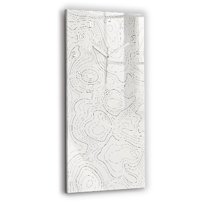 Horloge verticale en verre Taches abstraites