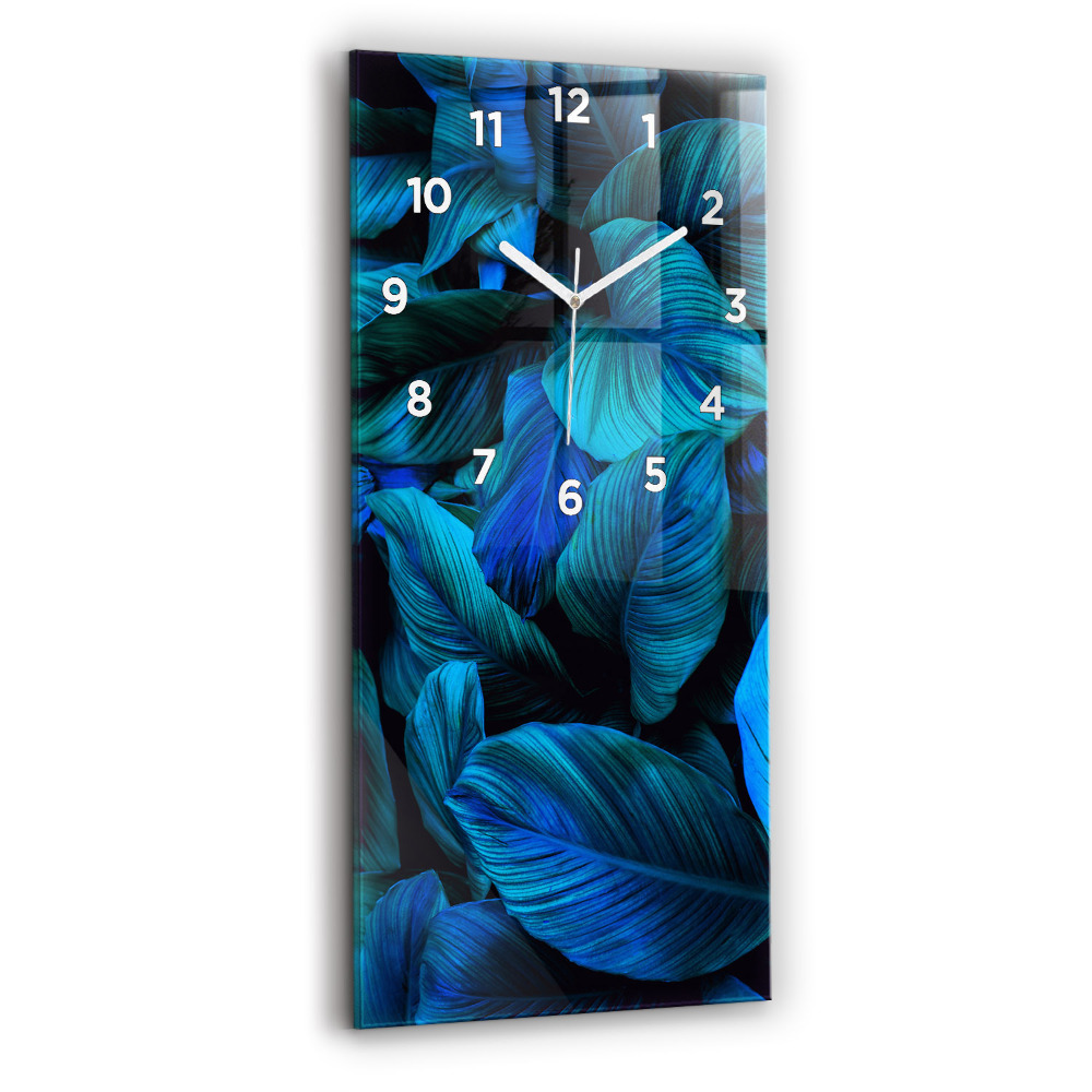 Horloge verticale en verre Nature tropicale