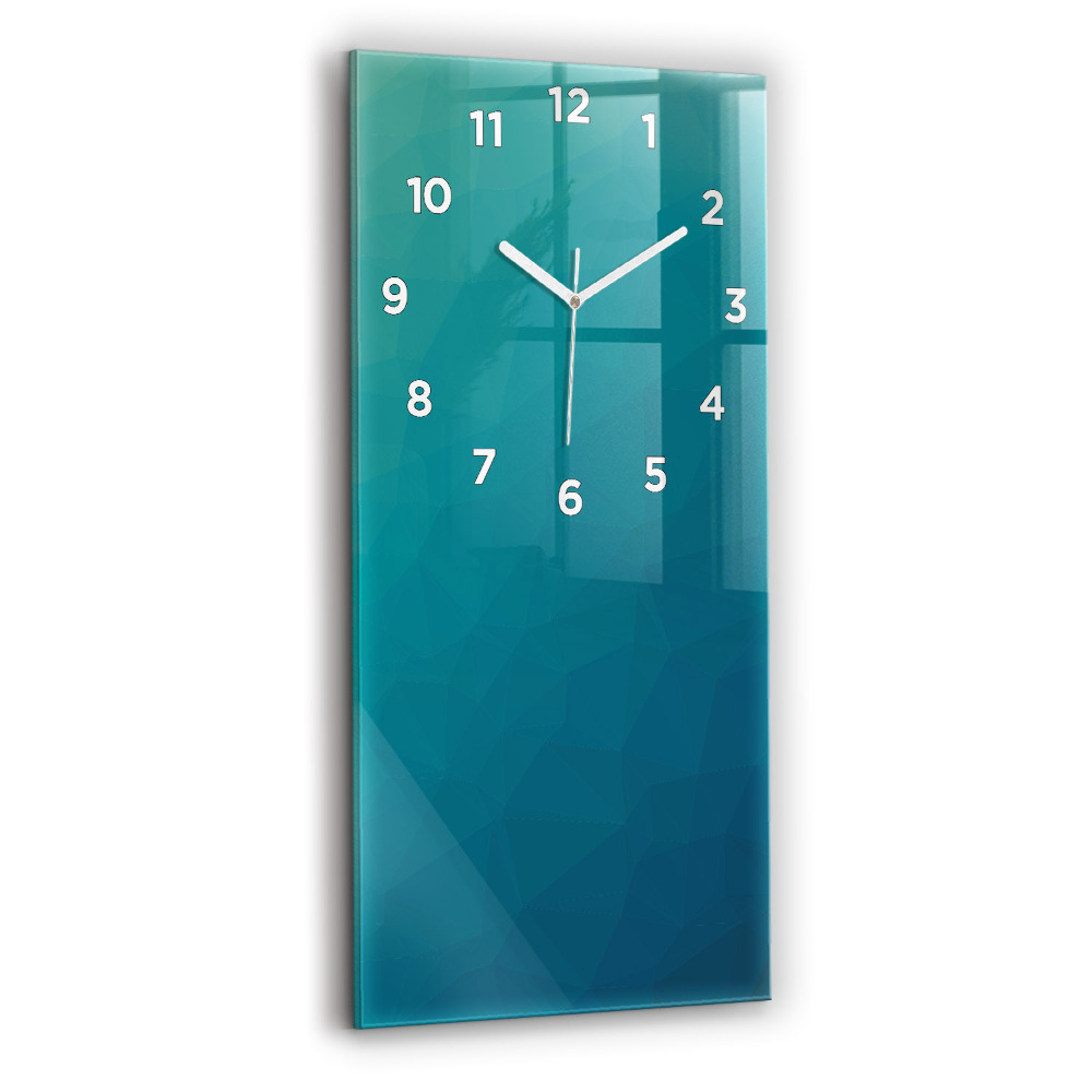 Horloge rectangulaire verticale Abstraction marine