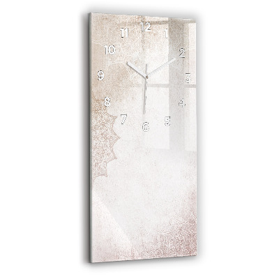 Horloge murale en verre rectangulaire Motif décoratif