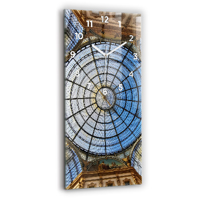 Horloge murale en verre rectangulaire Centre commercial de Milan
