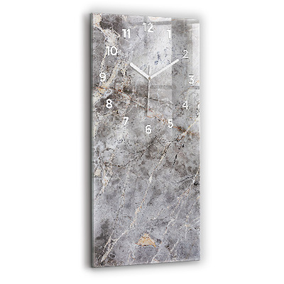 Horloge rectangulaire verticale Marbre de granit gris