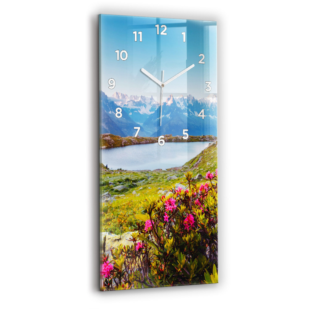 Horloge rectangulaire verticale Glacier du Mont Blanc Chamonix