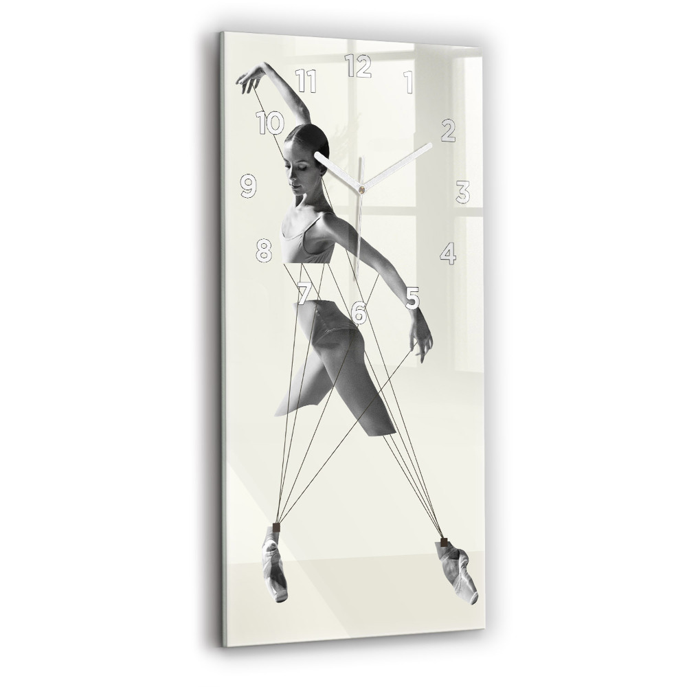 Horloge rectangulaire verticale Danseuse abstraite
