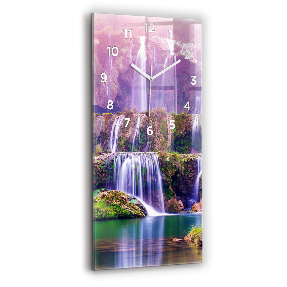 Horloge rectangulaire verticale Chute d'eau Jiulong Chine