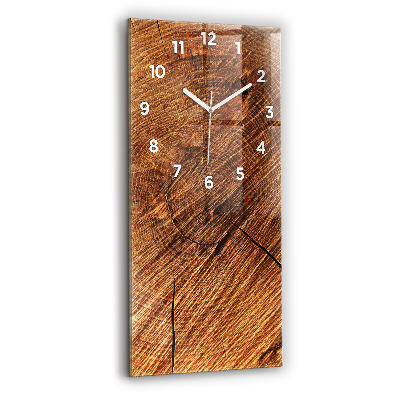 Horloge verticale en verre Bois décoratif