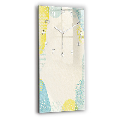 Horloge murale verticale Cadre à motifs