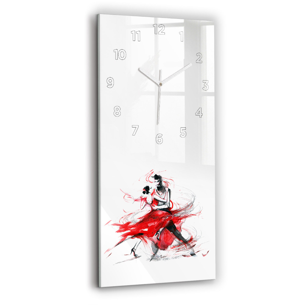 Horloge rectangulaire verticale Couple dansant