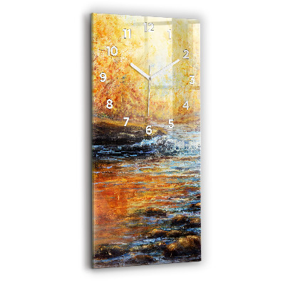 Horloge verticale en verre Beaux-arts