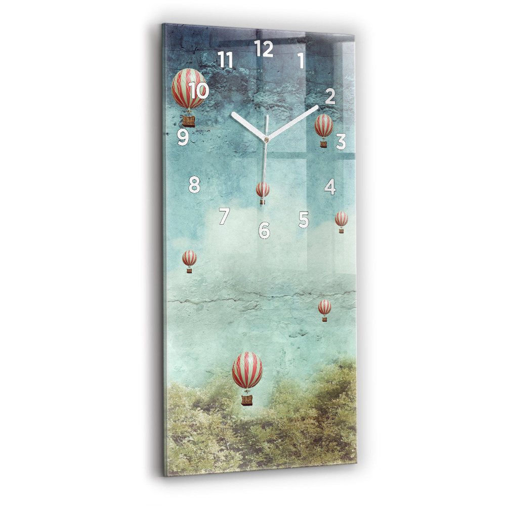 Horloge murale verticale Ballons peints