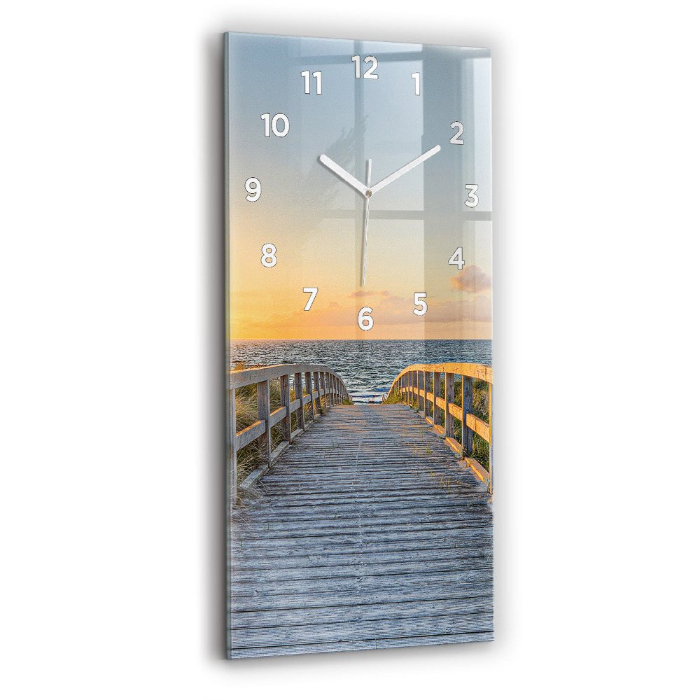 Horloge murale verticale Vacances sur la plage