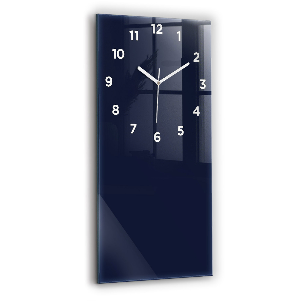 Horloge rectangulaire verticale La couleur bleu foncé