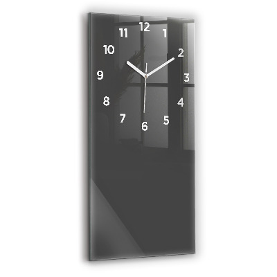Horloge rectangulaire verticale Couleur grise