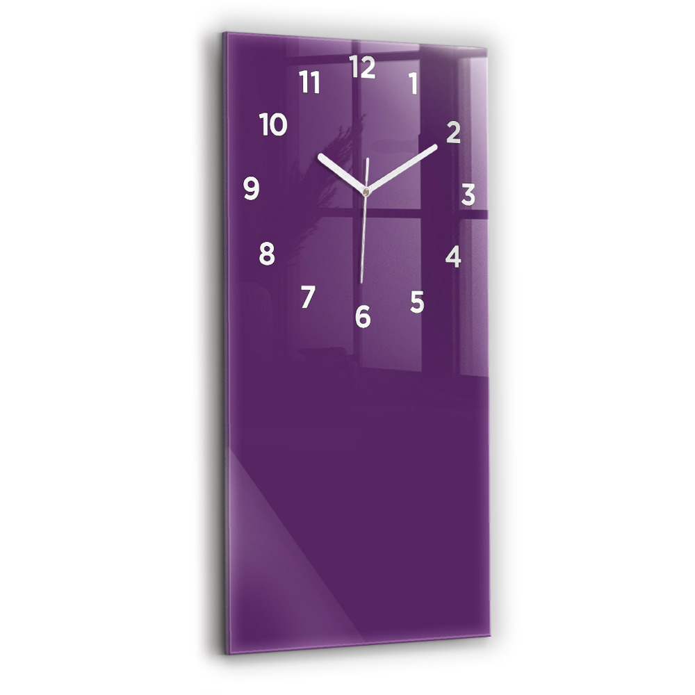 Horloge murale verticale Couleur violette