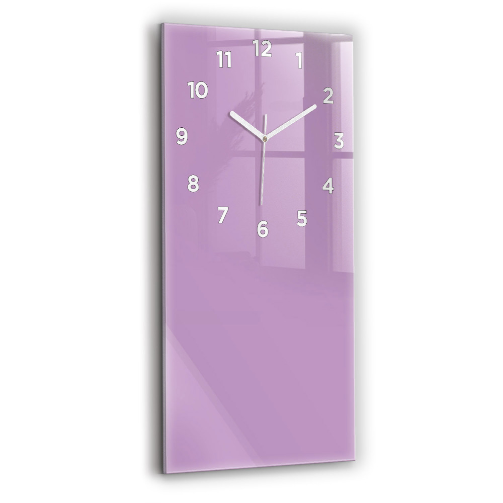 Horloge rectangulaire verticale Couleur lilas