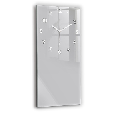 Horloge murale verticale Couleur gris clair