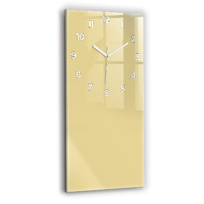 Horloge rectangulaire verticale Couleur crème