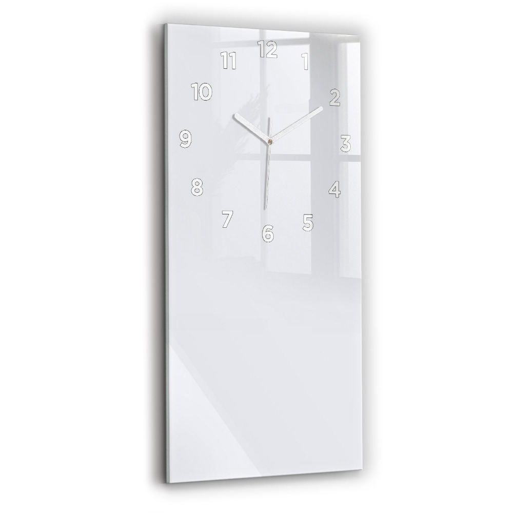Horloge murale verticale Coloris blanc foncé