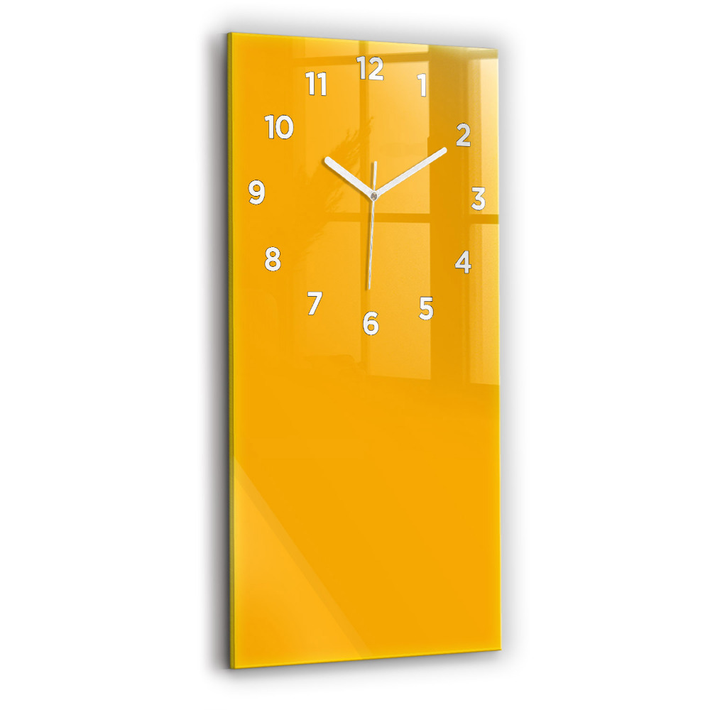 Horloge murale verticale Colorant jaune doré