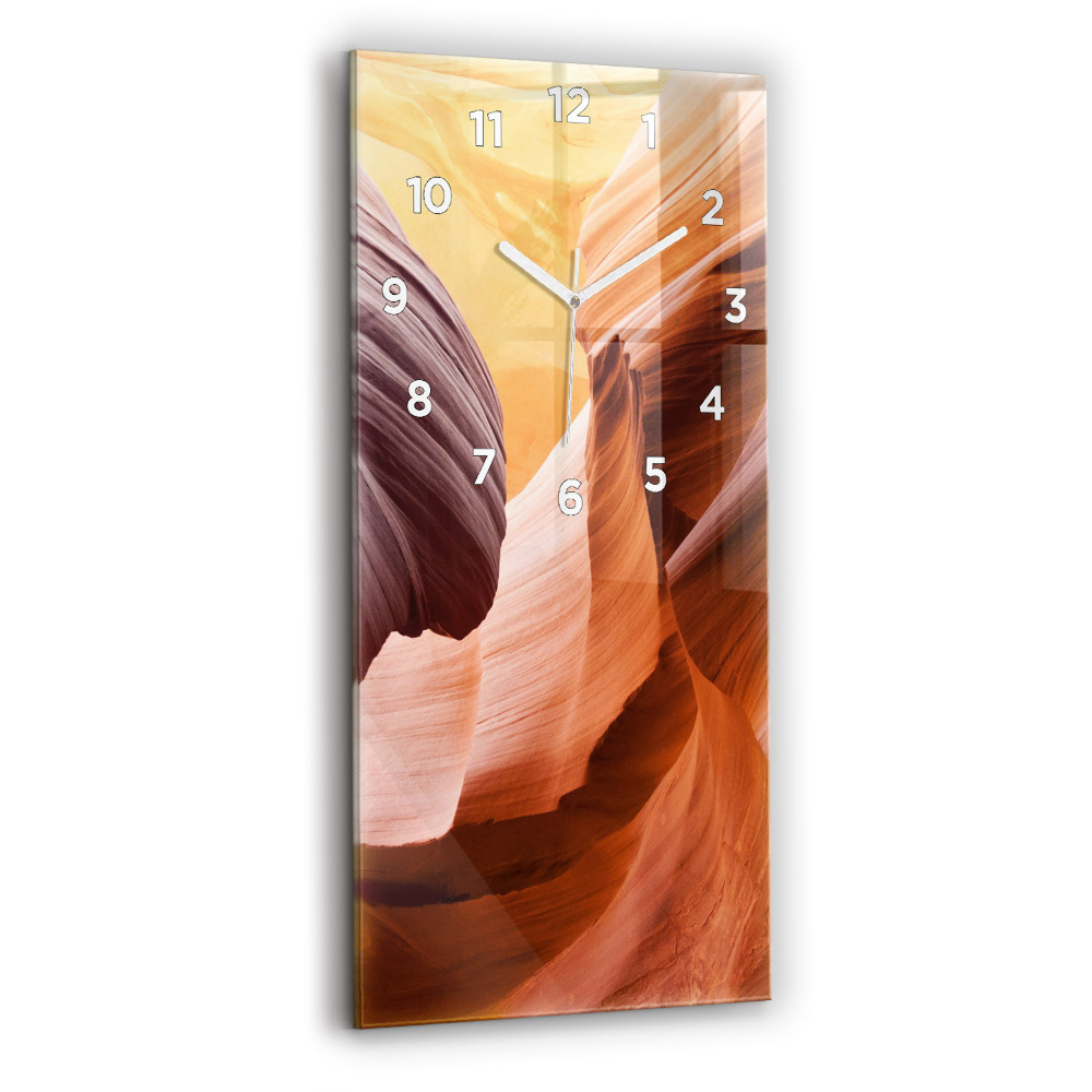 Horloge murale en verre rectangulaire Canyon de l'Antilope