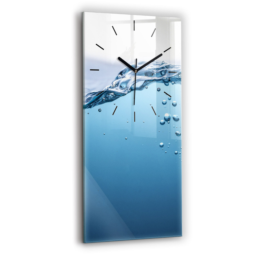 Horloge rectangulaire verticale Vue sous l'eau