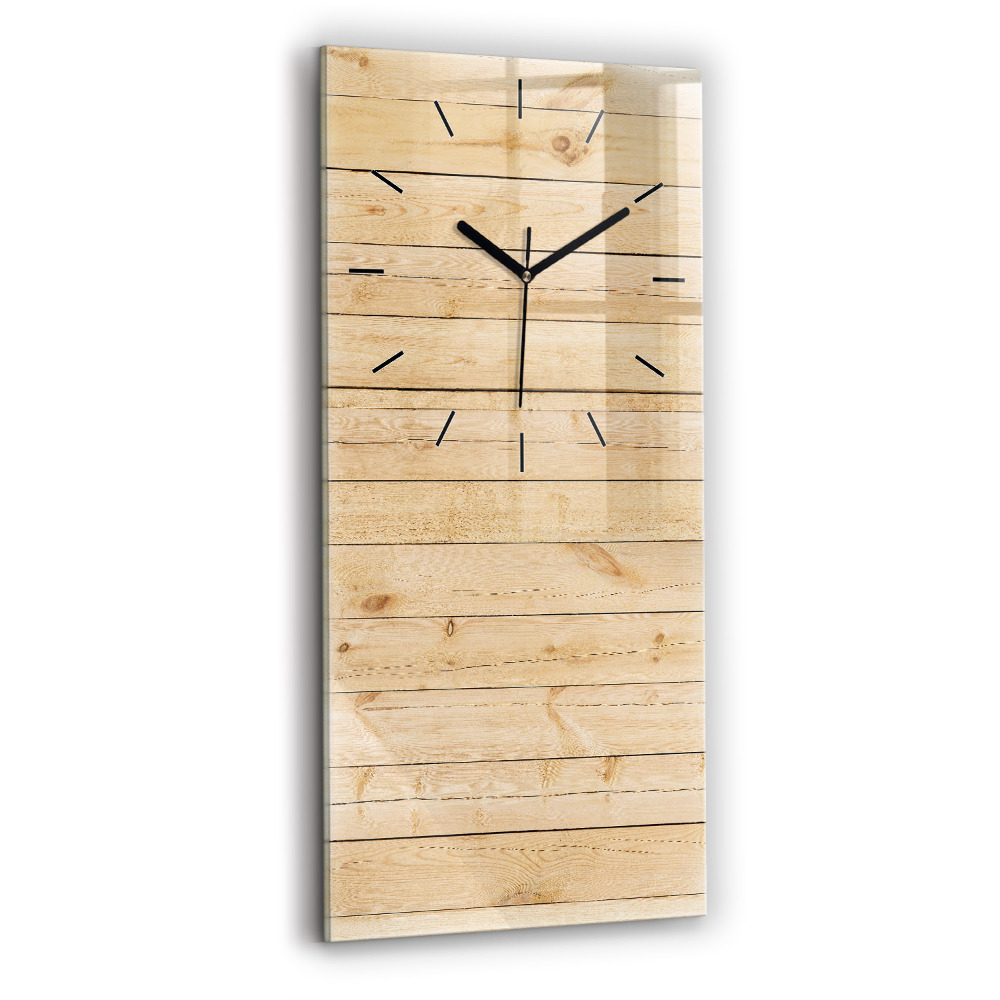 Horloge rectangulaire verticale Planches en bois