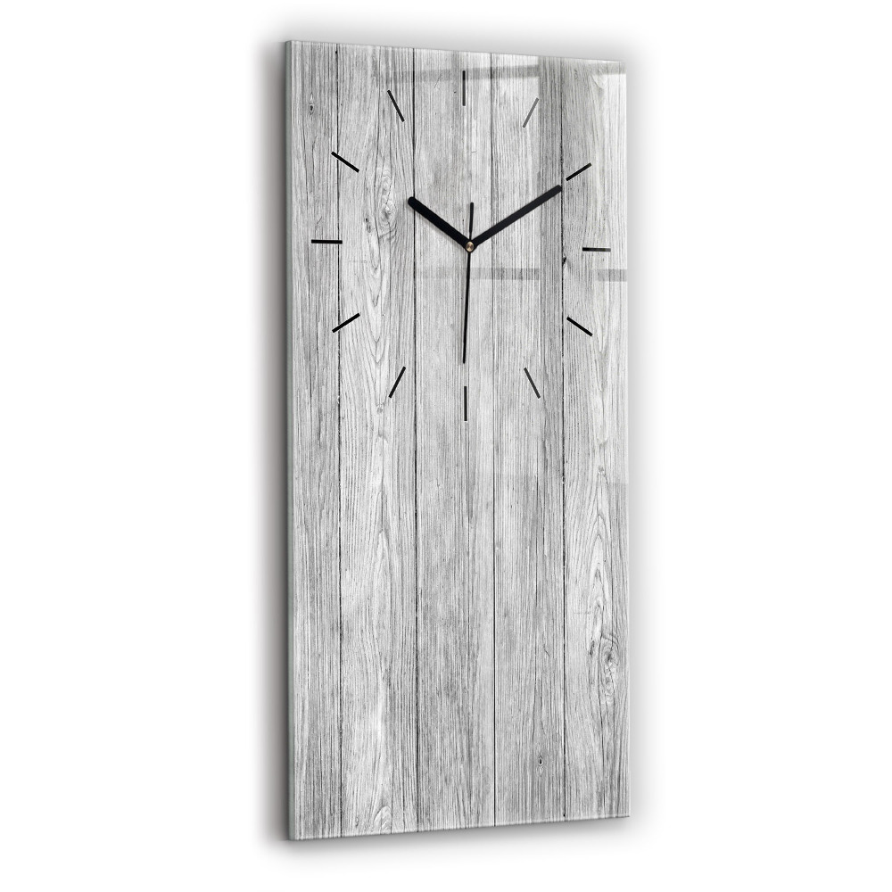 Horloge murale verticale Panneaux en bois