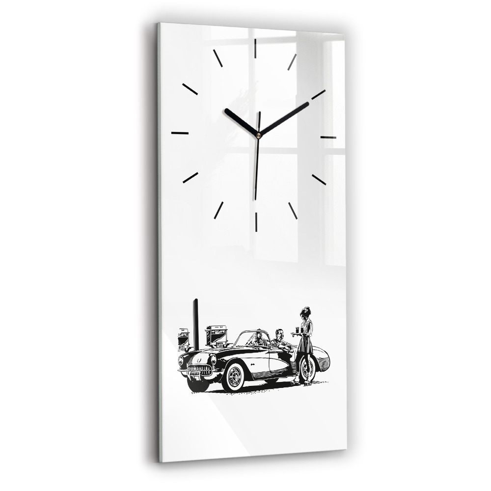 Horloge rectangulaire verticale Illustration rétro