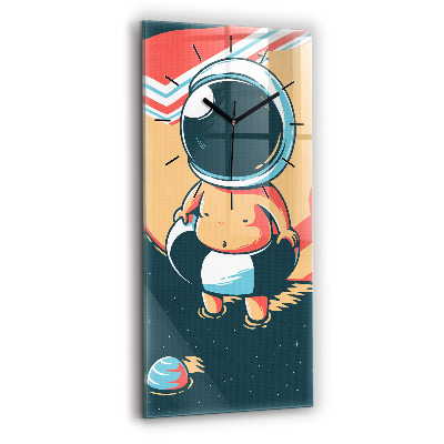 Horloge verticale en verre Imagination d'un enfant