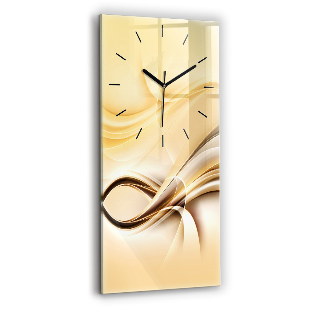 Horloge rectangulaire verticale Vagues abstraites