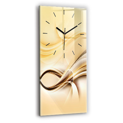 Horloge rectangulaire verticale Vagues abstraites