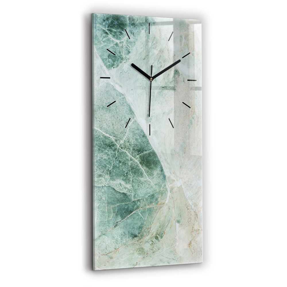 Horloge rectangulaire verticale Texture de pierre marbrée