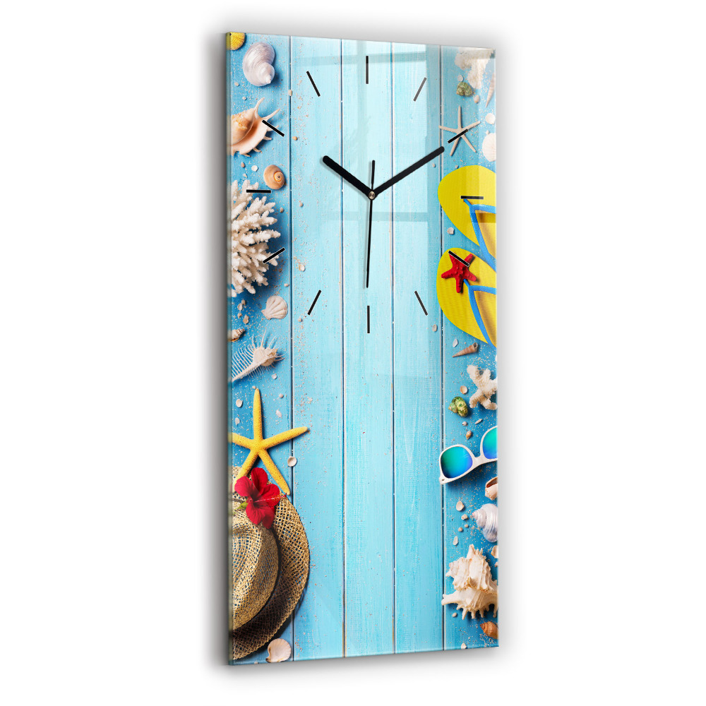 Horloge murale en verre rectangulaire Accessoires de plage