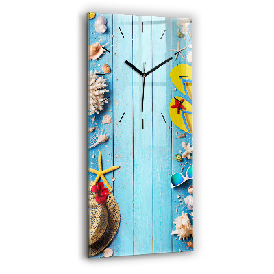 Horloge murale en verre rectangulaire Accessoires de plage