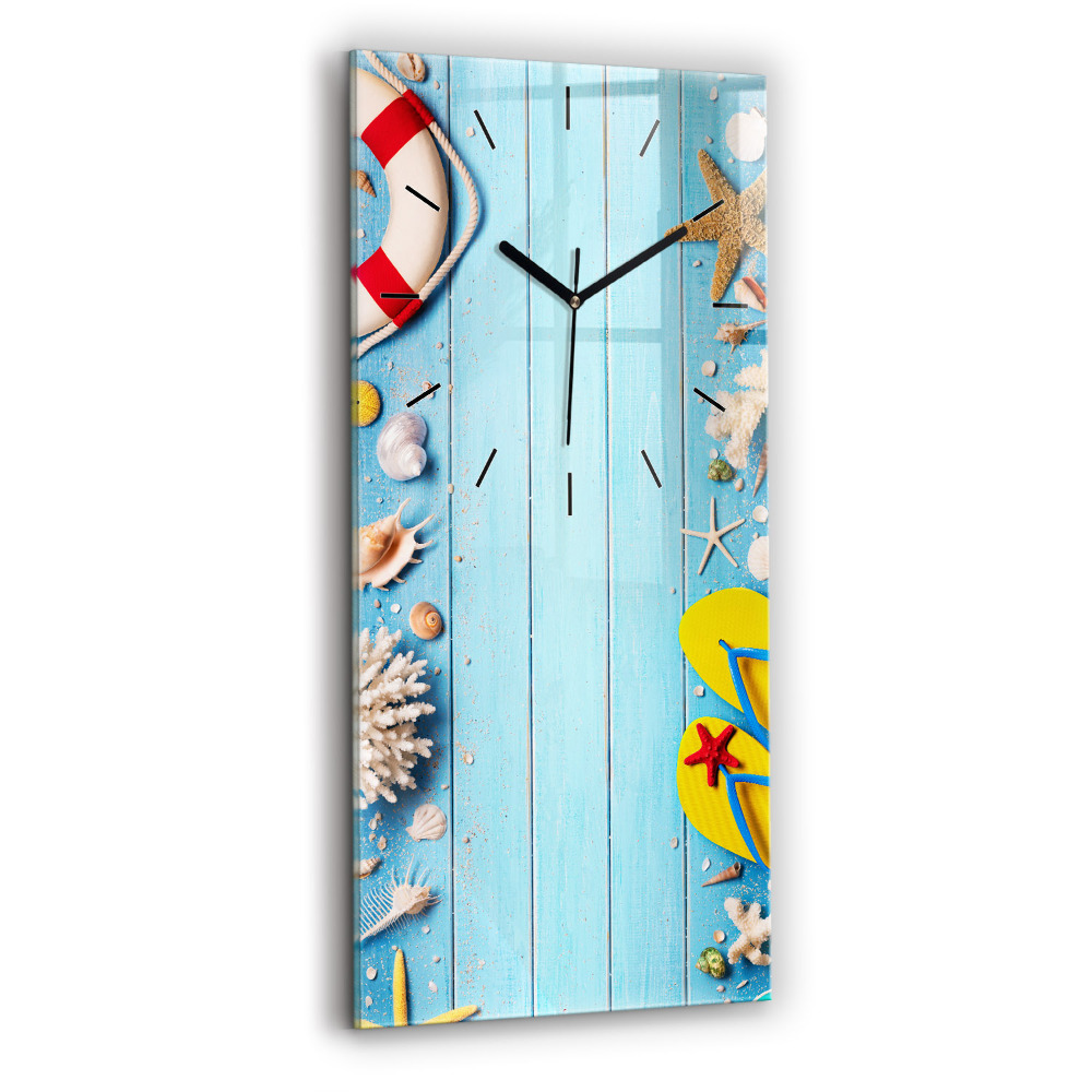 Horloge verticale en verre Accessoires de plage