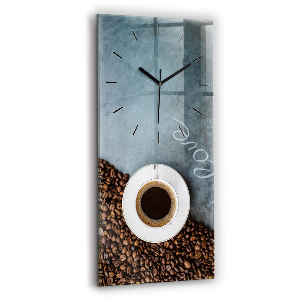 Horloge rectangulaire verticale Tasse de café