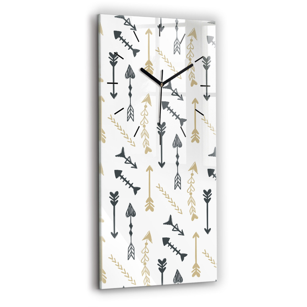 Horloge rectangulaire verticale Motif géométrique pour hipster
