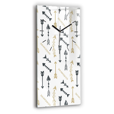 Horloge rectangulaire verticale Motif géométrique pour hipster