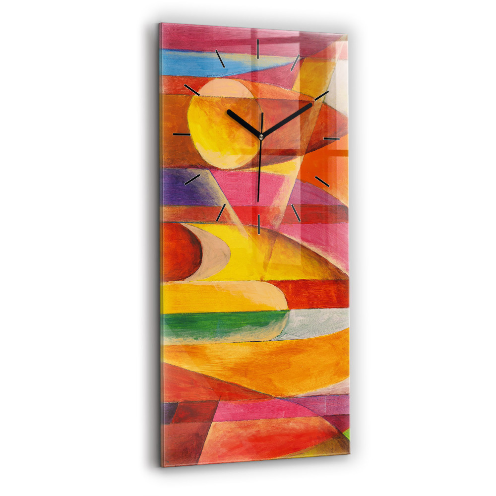 Horloge murale en verre rectangulaire Art Décoration Abstrait